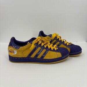 Adidas Superstar Rare 2006 NBA Los Angeles Lakers Sneakers SKU 014151 Men’s 10.5